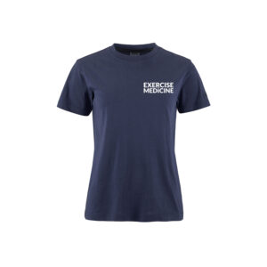 T-shirt-Dames-Navy-voor