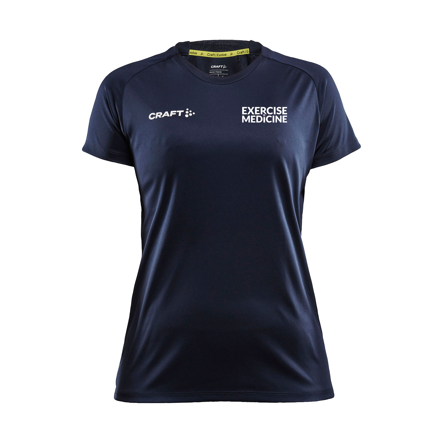 Sport-tshirt-Dames-navy-voor